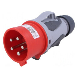 Conector alimentare AC trifazat mufă tată 32A 400VAC IP44 | Electronic-mag.ro | Componente Electronice
