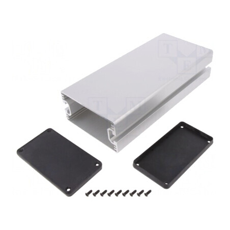 Carcasă cu panou și canal de pană 103x220mm | Electronic-mag.ro | Componente Electronice