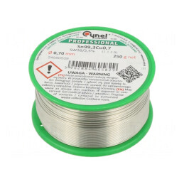 Sârmă de lipit fără plumb 0,7mm 250g | Electronic-mag.ro | Componente Electronice