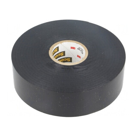 Bandă electroizolantă neagră 25mm x 33m SCOTCH | Electronic-mag.ro | Componente Electronice