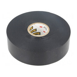 Bandă electroizolantă neagră 25mm x 33m SCOTCH | Electronic-mag.ro | Componente Electronice