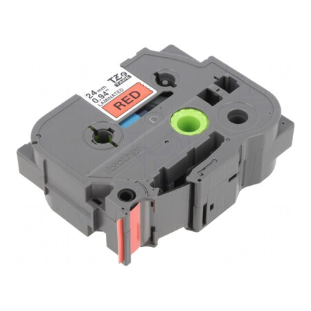 Bandă etichetare 24mm x 8m roșie/neagră TZE-451 | Electronic-mag.ro | Componente Electronice