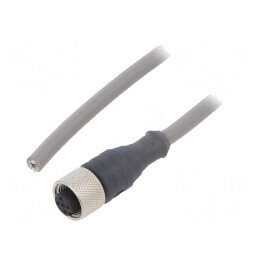 Cablu de conectare M12 5 PIN 3m 63VAC 2.5A PVC | Electronic-mag.ro | Componente Electronice
