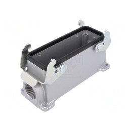 Carcasă pentru Conectori HDC C146 Dimensiune E24 Aluminiu | Electronic-mag.ro | Componente Electronice