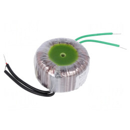 Transformator toroidal 21VA 230V 12V 1,75A cu cabluri | Electronic-mag.ro | Componente Electronice