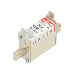 Siguranță NH000 20A 690VAC 440VDC Argintie | Electronic-mag.ro | Componente Electronice