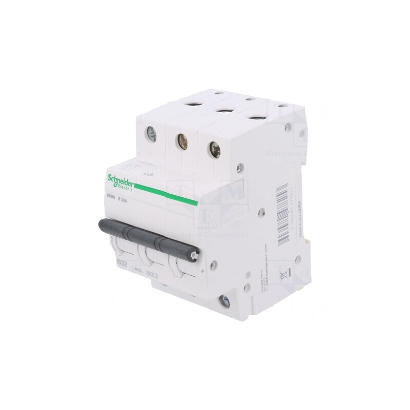 Întrerupător de Supracurent 32A 3 Poli 230/400VAC 6kA | Electronic-mag.ro | Componente Electronice