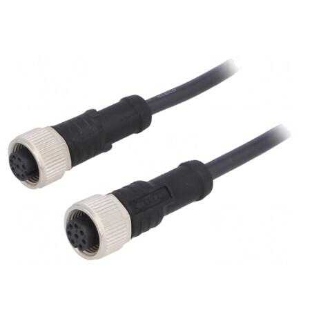 Cablu M12 8P 1m pentru senzori și automatizări | Electronic-mag.ro | Componente Electronice