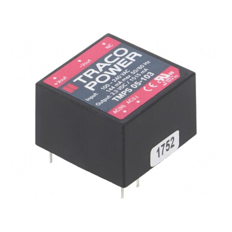 Convertor AC/DC 5W 3.3V TMPS 05-103 | Electronic-mag.ro | Componente Electronice