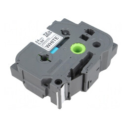 Bandă de Etichetare 24mm x 8m Alb cu Negru TZE-251 | Electronic-mag.ro | Componente Electronice