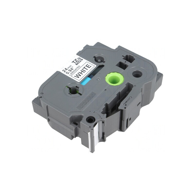 Bandă de Etichetare 24mm x 8m Alb cu Negru TZE-251 | Electronic-mag.ro | Componente Electronice