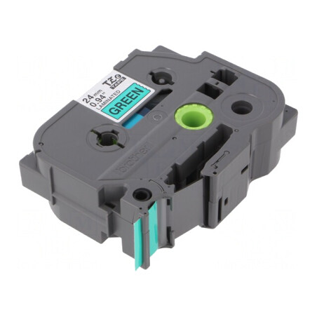 Bandă Verde 24mm x 8m Culoare Caracter Neagră | Electronic-mag.ro | Componente Electronice