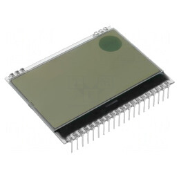 Afişaj LCD Grafic 128x64 FSTN Alb 55x43mm 20 PIN | Electronic-mag.ro | Componente Electronice