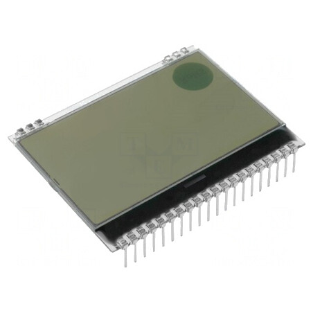 Afişaj LCD Grafic 128x64 FSTN Alb 55x43mm 20 PIN | Electronic-mag.ro | Componente Electronice
