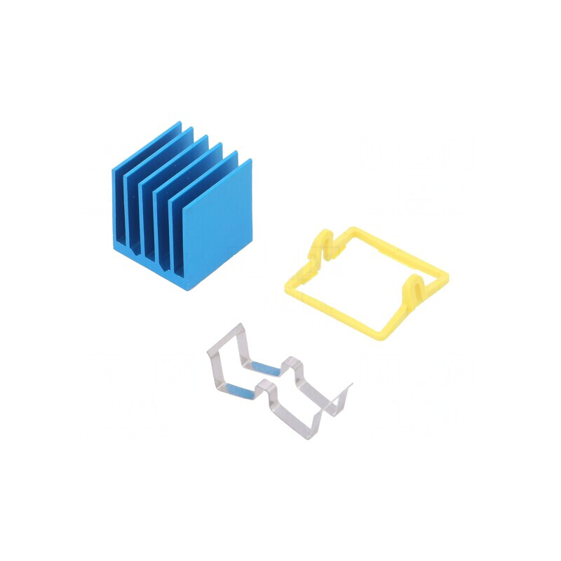 Radiator extrudat cu aripioare BGA albastru 17x17mm | Electronic-mag.ro | Componente Electronice Radiator extrudat cu aripioare BGA albastru 17x17mm | Electronic-mag.ro | Componente Electronice