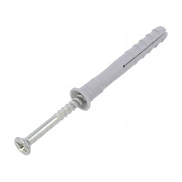 Plastic Anchor with Screw 6x60 Zinc-Plated Steel 100pcs | Electronic-mag.ro | Componente Electronice