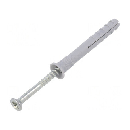 Plastic Anchor with Screw 6x60 Zinc-Plated Steel 100pcs | Electronic-mag.ro | Componente Electronice