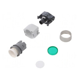 Comutator Acționare Apăsare 22mm Verde IP65 | Electronic-mag.ro | Componente Electronice