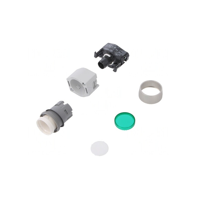 Comutator Acționare Apăsare 22mm Verde IP65 | Electronic-mag.ro | Componente Electronice