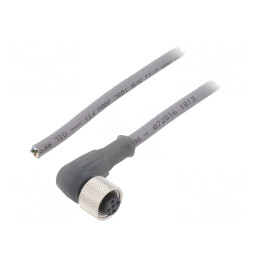 Cablu de conectare M12 5 pini 3m unghi 63VAC 2,5A | Electronic-mag.ro | Componente Electronice