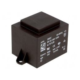 Transformator încapsulat 15VA 230V 15V 1A PCB | Electronic-mag.ro | Componente Electronice