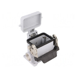 Conector HDC 44.27 cu Capac și Clichet CHP 06 LS2 | Electronic-mag.ro | Componente Electronice