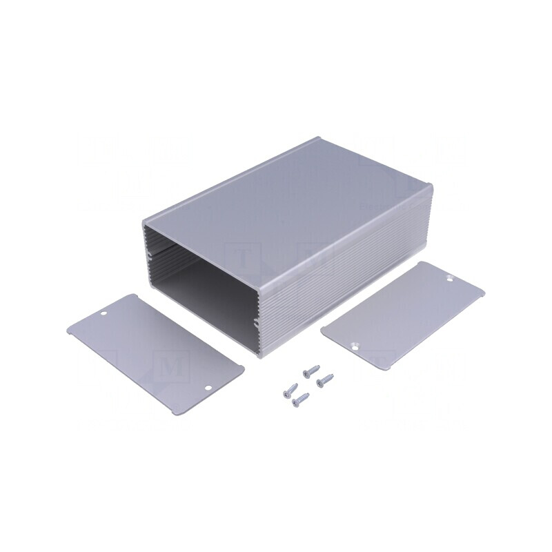 Carcasă aluminiu gri TUF 105x160x52mm | Electronic-mag.ro | Componente Electronice