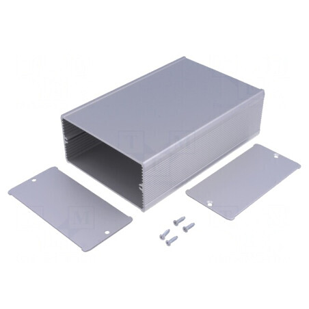 Carcasă aluminiu gri TUF 105x160x52mm | Electronic-mag.ro | Componente Electronice