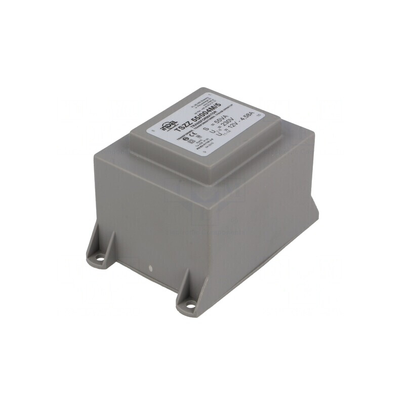 Transformator încapsulat 55VA 230V la 12V 4,58A PCB | Electronic-mag.ro | Componente Electronice
