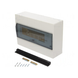 Carcasă pentru aparatură modulară IP40 12 module VD112TP | Electronic-mag.ro | Componente Electronice