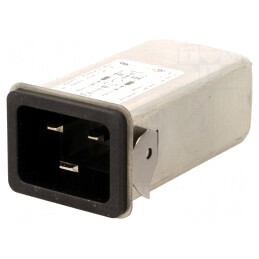 Conector Alimentare AC Soclu Tată 16A 250V IEC 60320 | Electronic-mag.ro | Componente Electronice