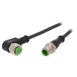 Cablu de Conectare M12 4P 2m 250V 4A PUR IP67 | Electronic-mag.ro | Componente Electronice