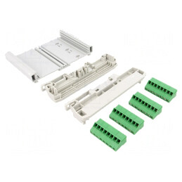 Carcasă pentru șină DIN gri deschis 127,8x120x40mm | Electronic-mag.ro | Componente Electronice