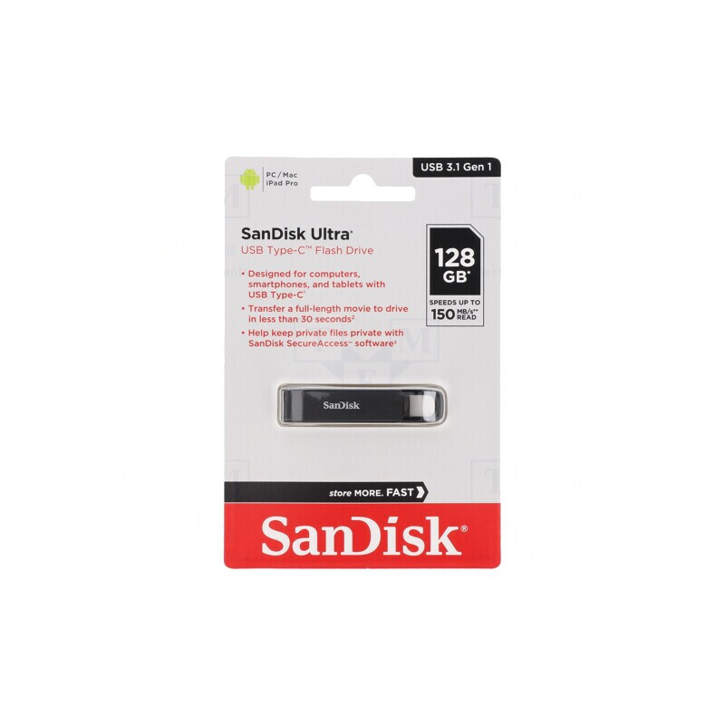 Memorie USB 3.1 128GB Ultra USB-C 150MB/s | Electronic-mag.ro | Componente Electronice