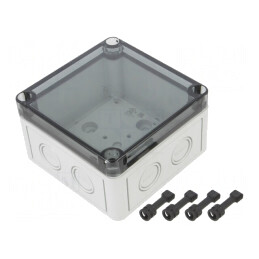 Carcasă Universală Policarbonat 110x110x66mm | Electronic-mag.ro | Componente Electronice