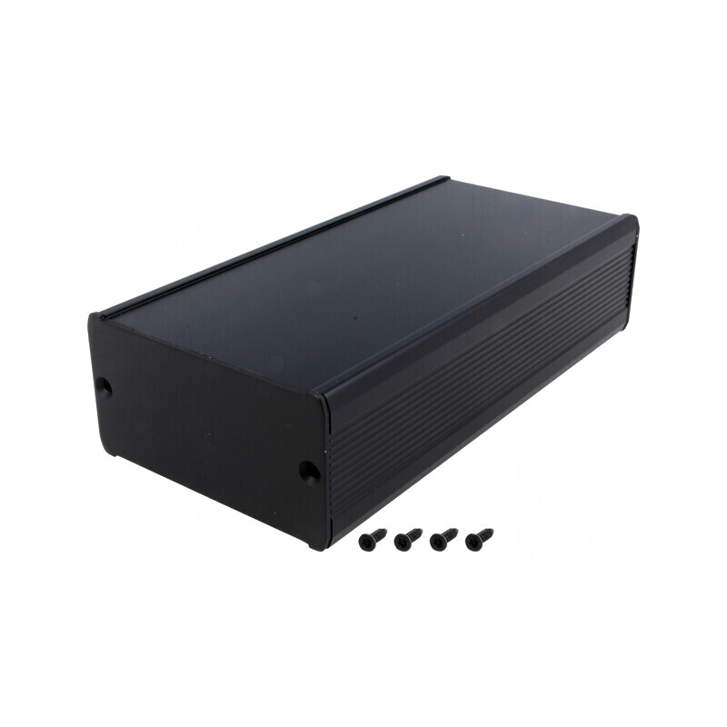 Carcasă aluminiu neagră TUF 80x160x42mm | Electronic-mag.ro | Componente Electronice Carcasă aluminiu neagră TUF 80x160x42mm | Electronic-mag.ro | Componente Electronice
