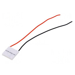 Modul: Peltier | 8,5V | 3A | 23x23x3,6mm | 14,9W | ceramică | 20AWG | 68°C | 