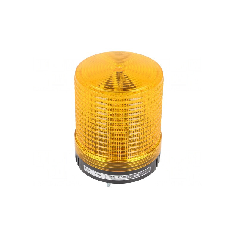 Semnalizator Luminos Flash Ambră 24VDC IP44 | Electronic-mag.ro | Componente Electronice