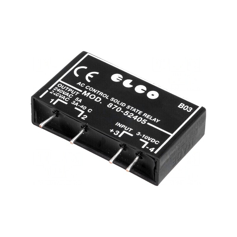 Releu Semiconductor SPST-NO 3-10VDC 5A 12-275VAC SSR | Electronic-mag.ro | Componente Electronice Releu Semiconductor SPST-NO 3-10VDC 5A 12-275VAC SSR | Electronic-mag.ro | Componente Electronice