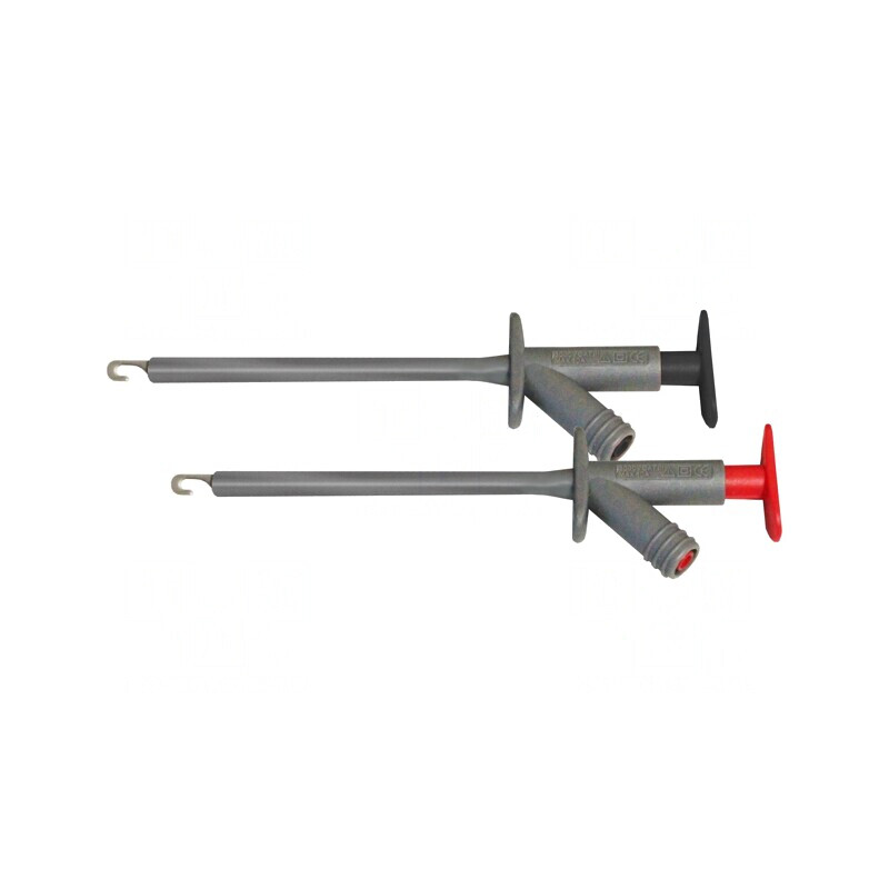 Clips de Măsurare cu Cârlig 10A Negru-Roșu 4mm | Electronic-mag.ro | Componente Electronice