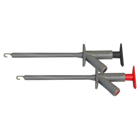 Clips de Măsurare cu Cârlig 10A Negru-Roșu 4mm | Electronic-mag.ro | Componente Electronice