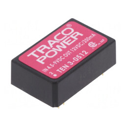 Convertor DC/DC 3W 4.5-9V la 12V 250mA DIP24 | Electronic-mag.ro | Componente Electronice