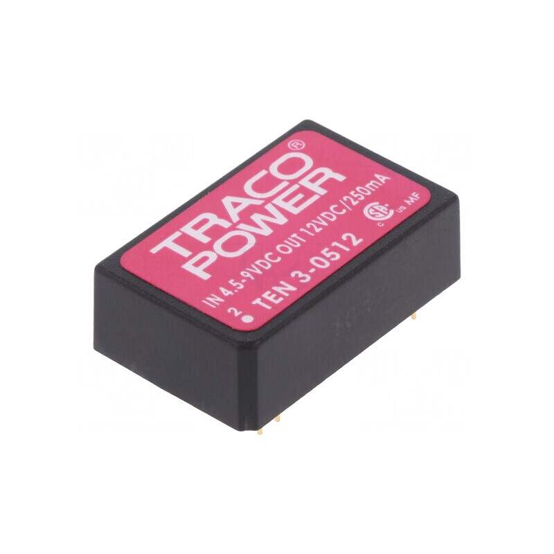 Convertor DC/DC 3W 4.5-9V la 12V 250mA DIP24 | Electronic-mag.ro | Componente Electronice