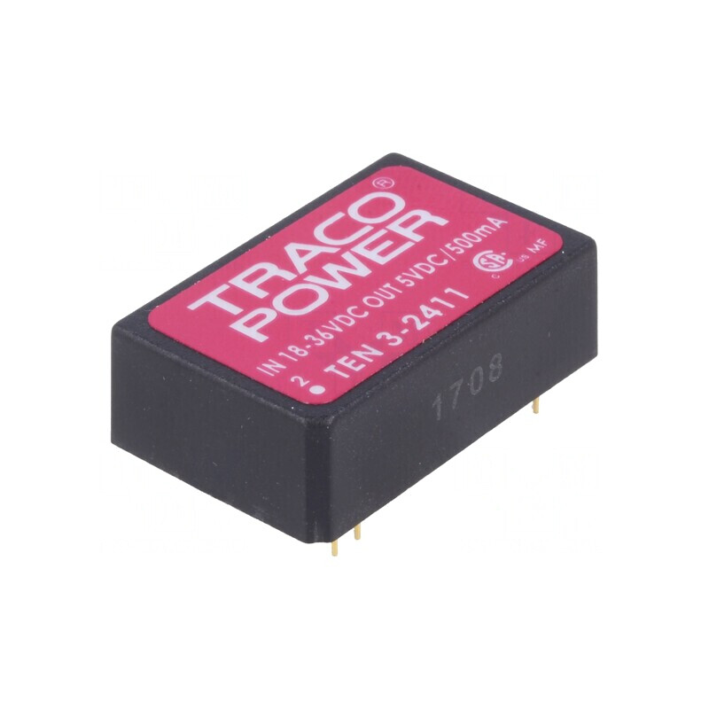 Convertor DC/DC 3W 18-36V la 5V 500mA DIP24 | Electronic-mag.ro | Componente Electronice