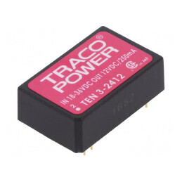 Convertor DC/DC 3W 18-36V la 12V 250mA DIP24 | Electronic-mag.ro | Componente Electronice