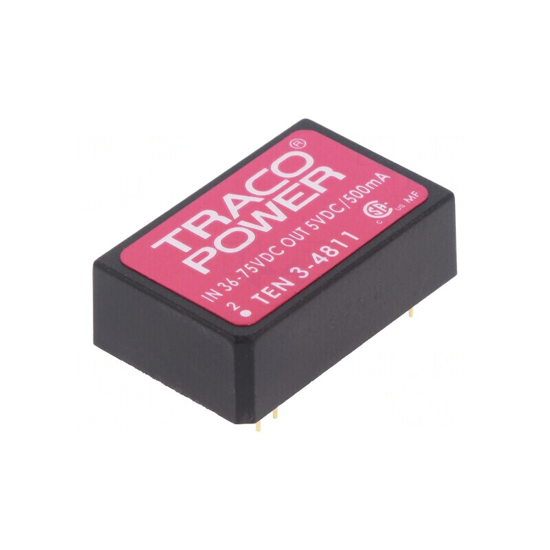 Convertor DC/DC 3W 36-72V la 5V 500mA DIP24 | Electronic-mag.ro | Componente Electronice