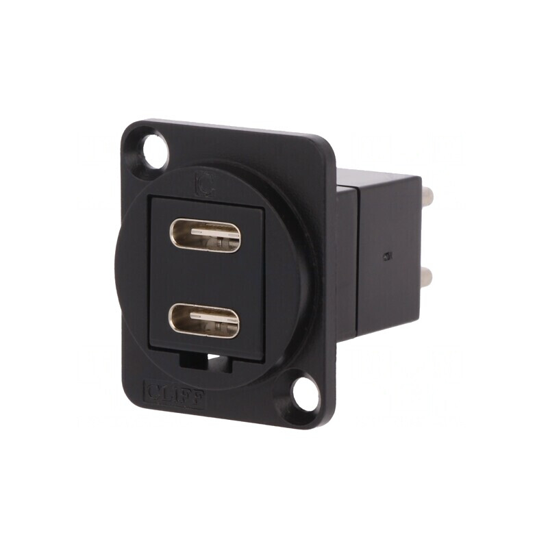 Adaptor USB-C Soclu-Fată la USB-C Mufă-Spate FT Dublu | Electronic-mag.ro | Componente Electronice
