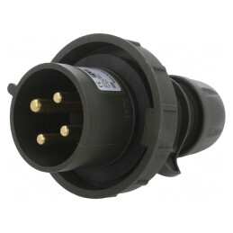 Conector: alimentare AC trifazate | mufă | tată | 32A | 400VAC | IP67 | 0242-6.U