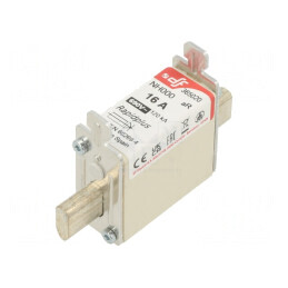 Siguranță NH000 16A 690VAC 440VDC Argintie | Electronic-mag.ro | Componente Electronice