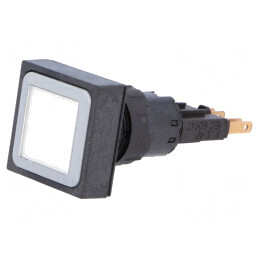Comutator Apăsare 16mm Alb 2 Poziții Bec | Electronic-mag.ro | Componente Electronice